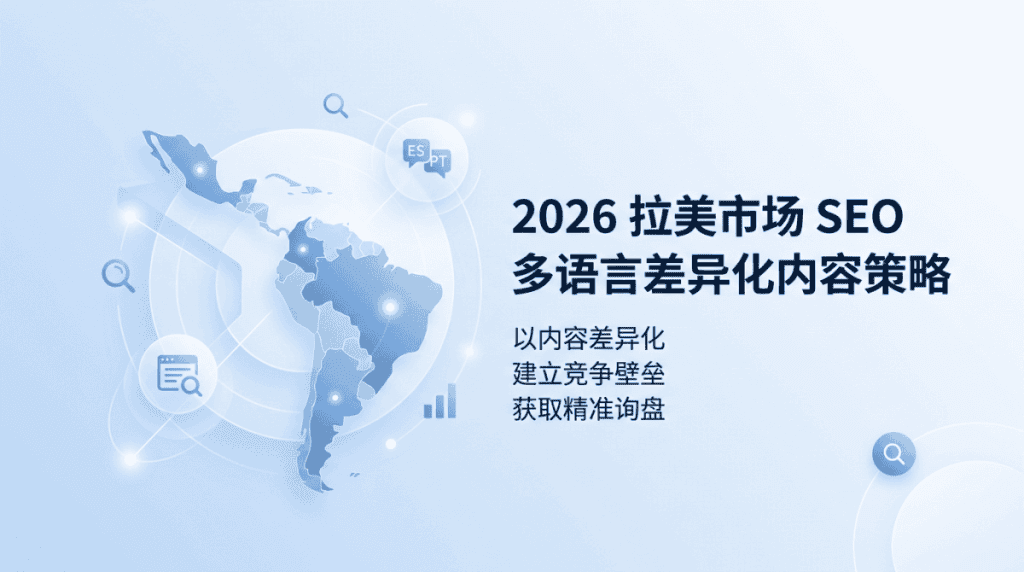 2026拉美市场SEO：多语言差异化内容策略
