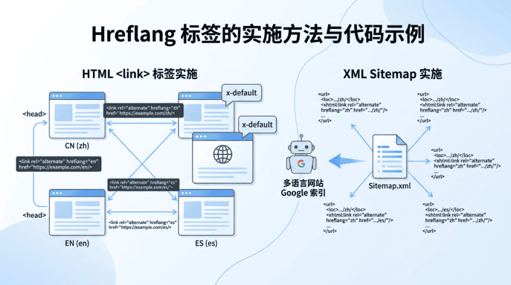 Hreflang 标签的实施方法与代码示例