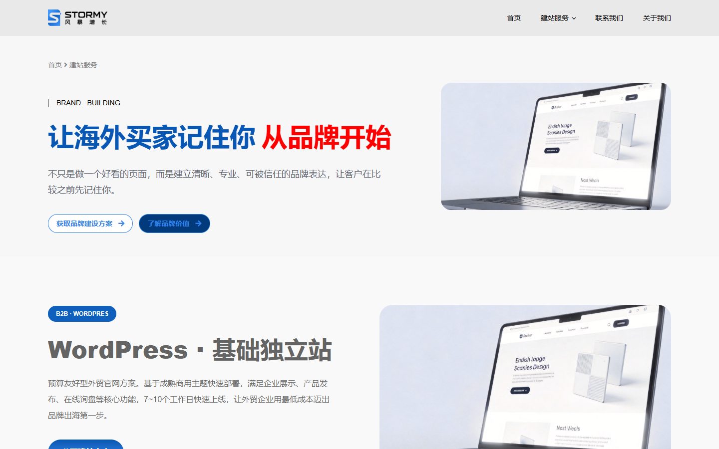 营销型外贸独立站 承接海外流量与询盘